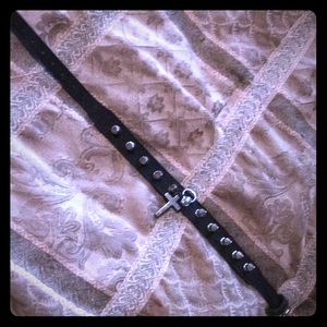 Black Leather Choker/Collar